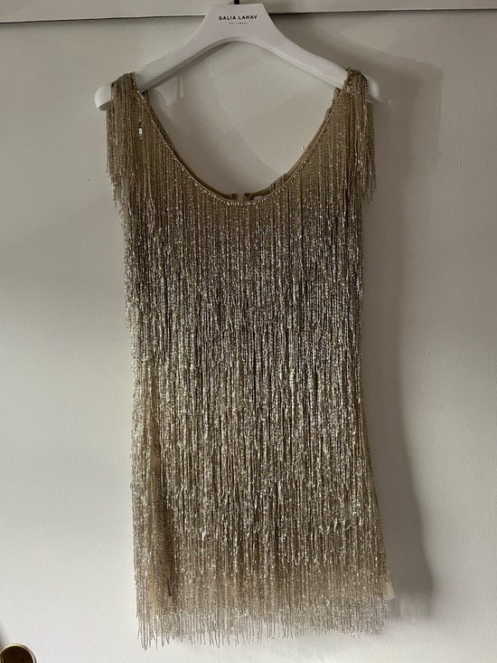 Galia Lahav Dresses & Skirts - Galia Lahav Daisy Fringe Beaded Mini Cocktail Dress
